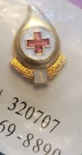 NIP Vintage Red Cross 1 Gallon Blood Donor Pinback  Advertising picture