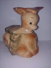 Vintage Brush USA Donkey w/ Cart Cookie Jar W33 Ears Down Burrow Ceramic  picture