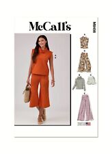 McCall's Pattern M8456 Pants Turtleneck Top Capris Shorts Plus Size 30-38W Uncut picture