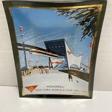 AMF Monorail New York World's Fair 1964-65 Glass Tray 4-3/4