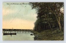 Postcard Wisconsin Prairie Du Chien WI Mississippi River 1911 Posted Divided picture