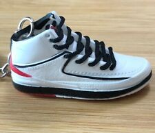 New Mini 3D AIR JORDAN AJII sneaker shoe keychain White/Black/Red picture
