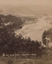 Kittatinny House Deleware Water Gap Graves from Prospect Rock Stereoview 1878 picture