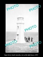 OLD POSTCARD SIZE PHOTO OF CAPE JERVIS SOUTH AUSTRALIA THE LIGHTHOUSE c1915 picture