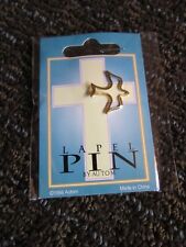 Vintage Pin Dove Outline Gold Colored NEW NIP Religious Vtg  picture