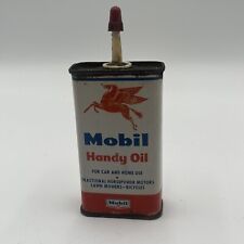 Vintage 4 Oz Mobil Pegasus Handy Oiler Advertising Oil Can picture