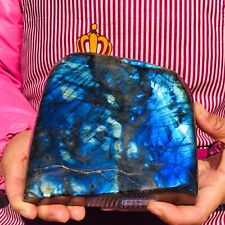 4.15LB Large Natural Gorgeous Labradorite Crystal Quartz Mineral Specimen heals picture