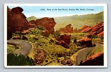Park of the Red Rocks Denver Mt. Parks Colorado Postcard picture