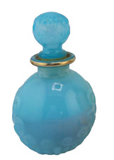 Vintage Avon Blue Opaline Bristol Perfume Bottle with Stopper picture