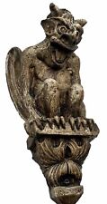 Vintage Gargoyle Wall Sculpture Candleholder Gothic Made in England Rare HTF VTG picture