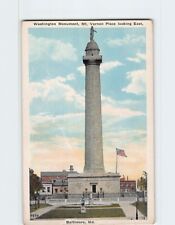 Postcard Washington Monument Mt. Vernon Looking East Baltimore Maryland USA picture
