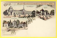 cpa superb chromium litho greeting from the BAYER LAND EXHIBITION NURNBERG 1896 picture