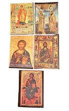 Christianity Postcard Lot of 5 Religious Icons- Printed In Bulgaria picture