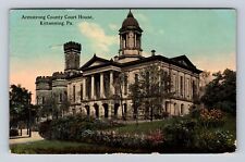 Kittanning PA-Pennsylvania, Armstrong County Court House Vintage c1912 Postcard picture