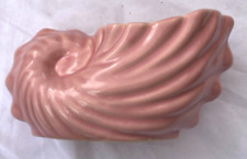 Vintage Pink Pottery Conch - Sea Shell Planter picture