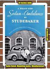 Metal Sign - 1937 Studebaker Sedan-Ambulance- 10x14 inches picture
