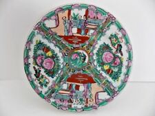 Famille Rose Medallion Qianlong Mark Hand Painted Chinese Porcelain Plate picture