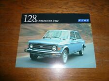 1977 Fiat 128 Custom 2 Door Sedan Sales Brochure/ Flyer- Vintage picture