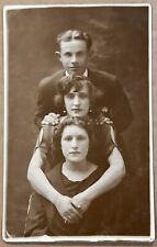Photography Portrait. Women And Man. Real Photo Postcard. RPPC. picture