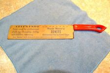 VTG Quikut Stainless 8” Blade Chef’s Knife  Lite-Weight Tenite Red MCM w Sleeve picture