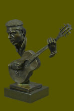 Real Dwight Bronze Jimi Hendrix Woodstock Stratocaster Guitar Rock History Decor picture