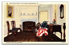 Vintage 1935 - Betsy Ross House - Philadelphia, Pennsylvania Postcard (UnPosted) picture