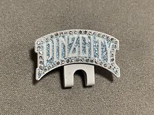 Pinzcity White Icy Blue Glitter Iced Out Stones Hat Blip Pinzcity Script picture