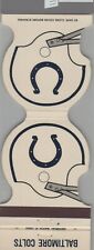 Matchbook Cover - Baltimore Colts 1980 Football Schedule Baltimore County CU picture