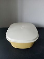 Vintage Tupperware 3pc Steam And Store Microwave Steamer Harvest Yellow 888-9 picture