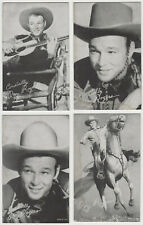 Lot of 10 stained ROY ROGERS Exhibit Supply Company Arcade Cards 1940s 1950s E1 picture