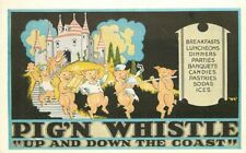 San Francisco California 1920s  Anthropomorphic Advertising Postcard Pig 21-7844 picture