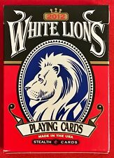 David Blaine White Lions Stealth Deck (53 card variation) RARE Playing Cards picture