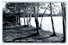 c1950's Mary's Lake Norway Michigan MI Unposted RPPC Photo Postcard picture