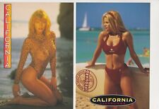 California Girls Postcards Risque  80's Pinup Bikini Beach Set of 4   #79 picture