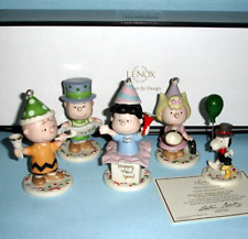 Lenox Peanuts Happy New Year Figurines Charlie Brown Snoopy Lucy picture