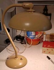 Vintage Art Deco Space Age Saucer Metal Table Desk Lamp Nuetral,Works 9.5lbs picture
