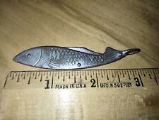 Silvertone Fish Shaped Pocket Knife picture