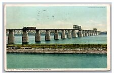 Louisville Kentucky Fourteenth Street Bridge Divided Back Postcard Posted 1911 picture