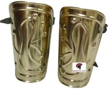 Medieval Epic Greek Armour Bracers Vambraces Arm Guard Brass Finish picture