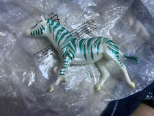 Breyer Tradit'l  712304  CHRISTMAS CANDY Metallic GREEN STRIPED Zebra   EXC picture