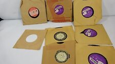 Vintage Lot of 8 DuoDisc-  Recordio Disc & Recoton 1946 Recordings - Singing 8