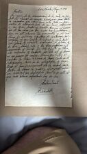 Very Rare Fidel Castro Signed Handwritten Letter 1958 picture