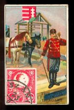 1903 MAIL CARRIER & STAMP Card C19 IMPERIAL Tobacco CANADA ITC Mail in HUNGARY picture