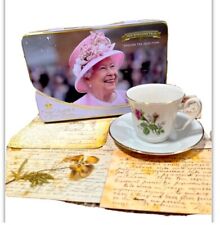 Queen Elizabeth II Tea Tin English Pure Ceylon Tea Collectors Tin 72 Servings picture