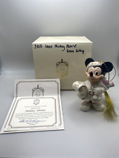 2003 Lenox Mickey Mouse with List and Bag of Toys Ornament Disney Christmas Xmas picture