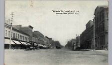JONESVILLE MI MAIN STREET EAST c1910 original antique postcard historic michigan picture