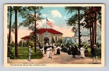 Detroit MI-Michigan, Belle Isle Aquarium, Antique Vintage Souvenir Postcard picture