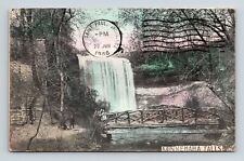 Minnehaha Falls Minnesota Scenic Natural Landmark DB Cancel WOB Postcard picture