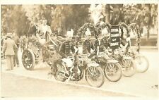 Postcard RPPC California Monrovia C-1910 Motorcycle Parade C--1910 23-6971 picture