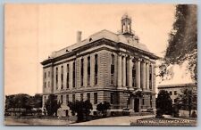 Vintage Postcard The Town Hall Building Greenwich Connecticut  Pub By Collotype picture